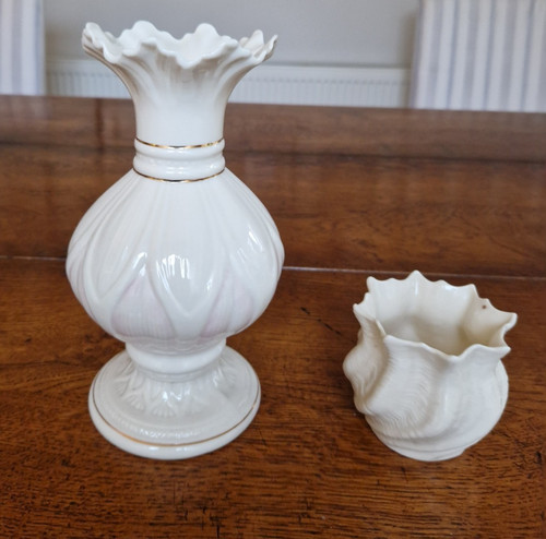 Belleek fine china vases - fine,