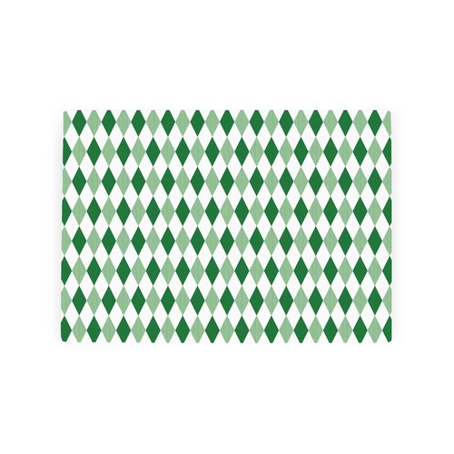 Green argyle worktop saver - saver,