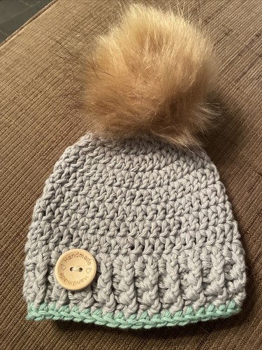 Hand knit baby hat 6 - knit,