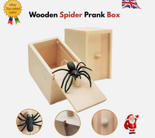 Wooden Prank Spider Scare Box