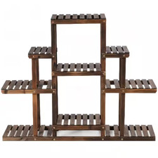 6-Tier Wood Outdoor Plant