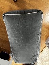 Graham and Green Velvet Pouffe