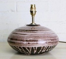 Vintage Table Lamp Cinque Ports Pottery Rye Studio Pottery  Ceramic Lamp 1960's
