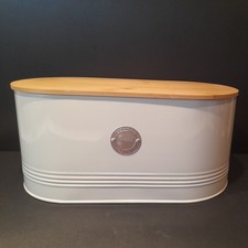 Bread Bin Vintage Cream Metal
