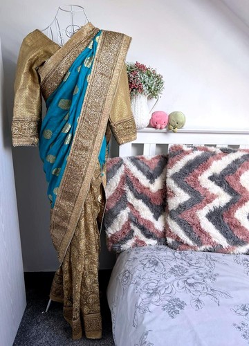 Turquoise gold gem work - gold,