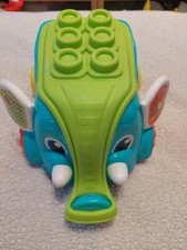 CLEMENTONI 17697 ELEPHANTINE CART BRICKS CONSTRUCTION ELEPHANT WAGON-PLAYSET