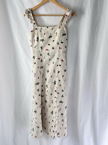 Zara floral embroidered linen - zara,