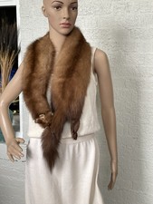 Russian Sable Fur Long Scarf