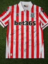 Stoke City Shirt Hand Signed by 2025/2026 Squad - 18 Autographs - Thomas, Robins