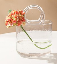 Purse glass vase cute clear - vase,cute,