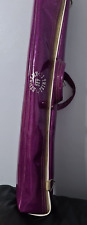 Vintage I Twirl American ABC Purple Glitter Bag & 4 Majorette Batons 18 - 26"
