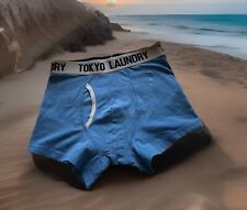 TOKYO LAUNDRY Men’s Blue Logo Trunks Small Underpants Boxers Jockeys Underwear