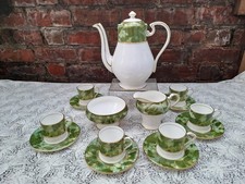 Aynsley ONYX Green coffee set