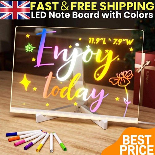 Led note board with colors - note,