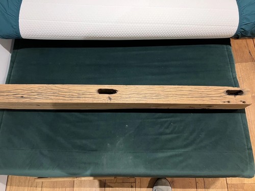 Solid oak beam floating - beam,