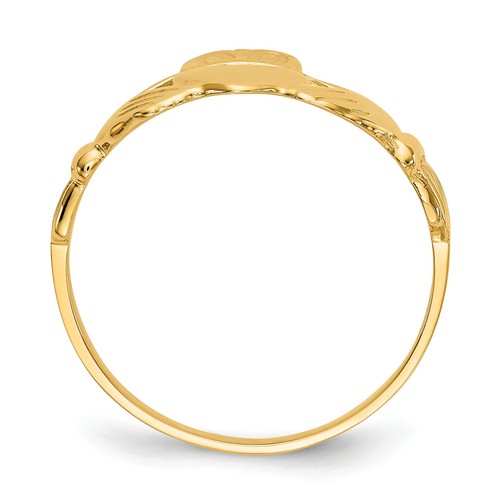 14k mens polished - polished, claddagh