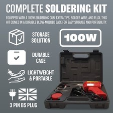 100W SOLDERING GUN KIT IN CASE