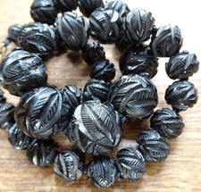 antique Victorian WHITBY JET