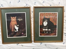 Framed Cat Prints Martin Leman