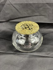 Glass And Metal Pot Pourri Bowl
