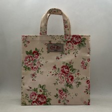 Cath Kidston Kids Square Cotton PVC Pink Rose Flower Tote Bag