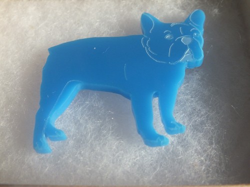 French bulldog brooch bright - bulldog,