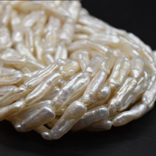 Freshwater pearls white biwa - -,