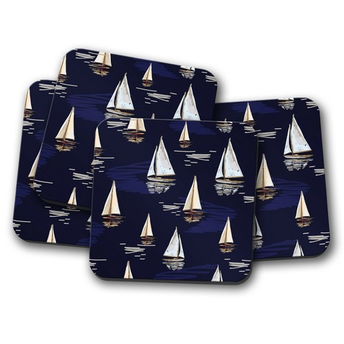 Set sailing ships coaster - set,