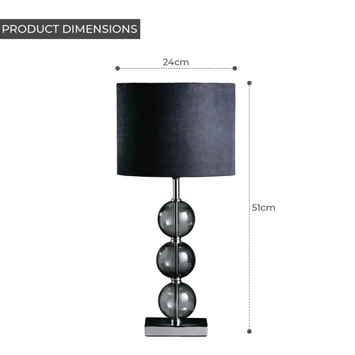 Glass black shade - black,