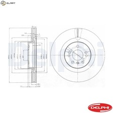 2x BRAKE DISC BG9013 FOR