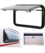 Campervan Window with Integrated Black Out Blind & Fly Net Screen RV Camper Van 