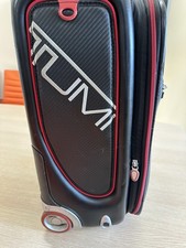Tumi Roller Bag T3 Black and Red Carbon Design Travel Bag