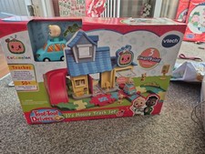 VTech Toot-Toot Drivers Cocomelon JJ's House Track Set with Vehicle Sounds