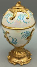 Franklin Mint House of Faberge Musical Egg Forget me Not Waltz of the flowers AF