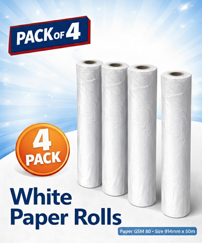 Rolls 80gsm plotter - 80gsm, paper