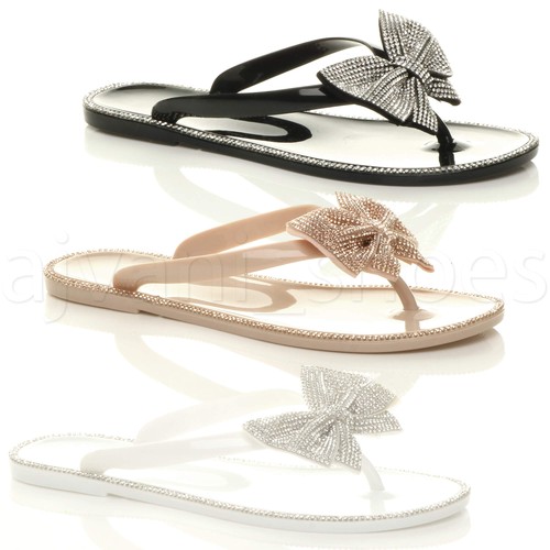 Womens ladies flat - flat, jelly