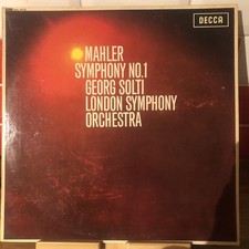 Mahler Symphony NO.1 Solti LSO UK Decca WBG Stereo SXL 6113 3/E Press