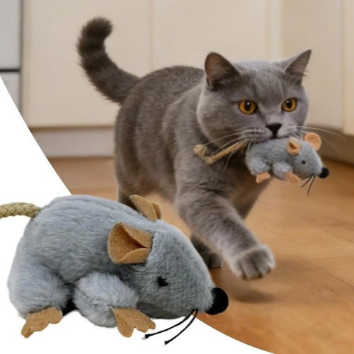 Realistic plush cat toy mouse - plush,