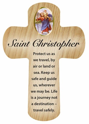 Saint christopher wooden - st,
