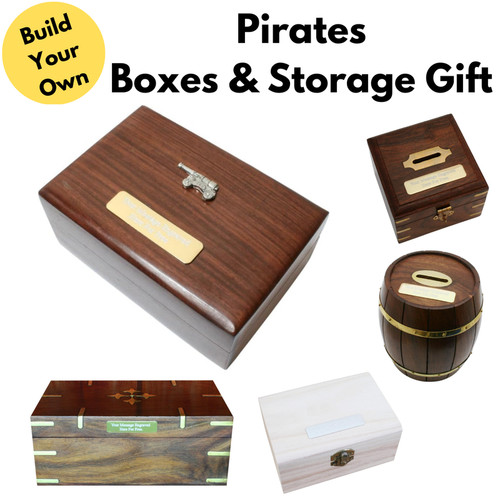 Pirates wooden boxes - wooden, box