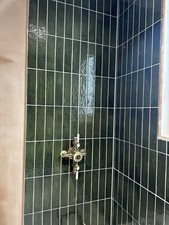 Green ceramic tiles