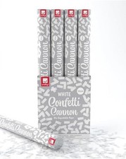 White 50cm Confetti Cannon x12