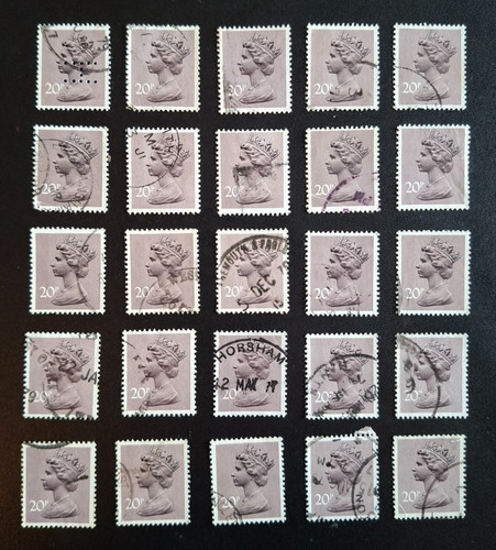 Queen elizabeth 20p - 25,