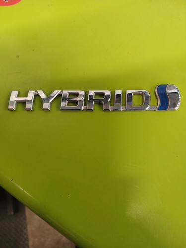 Toyota hybrid car - hybrid, badge