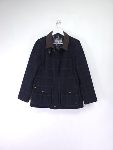 Joules coat size blue check - size,