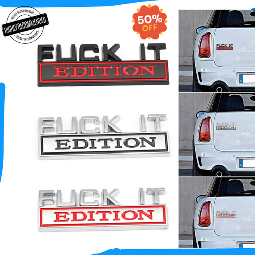 Fuck edition emblem - 3d, fuck-it
