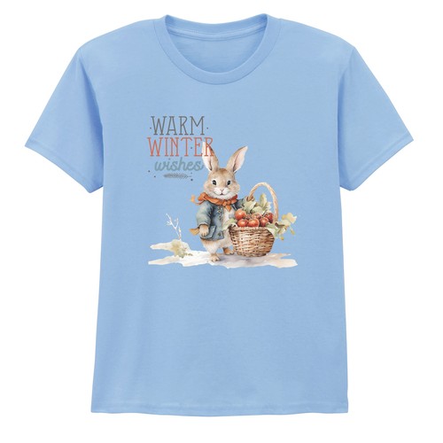 Cute rabbit kids shirt warm - cute,