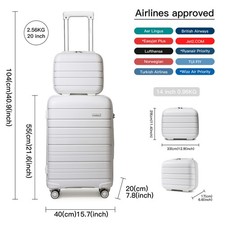 20inch hard shell suitcase - shell,