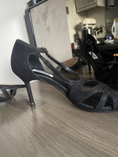 Dune black Sparkle Open Toe