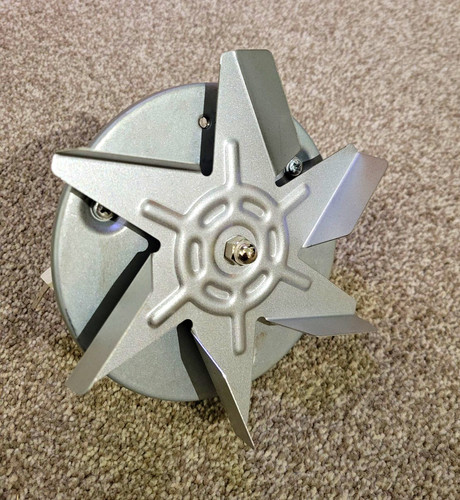 Oven fan motor with - fan, blade